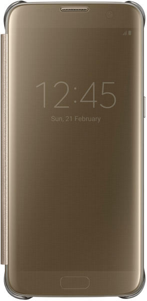 Samsung Clear View Cover (Galaxy S7 edge) gold