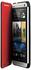 HTC Klappetui HC V841 schwarz/rot (HTC One)