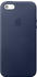 Apple Leder Case (iPhone SE) mitternachtsblau