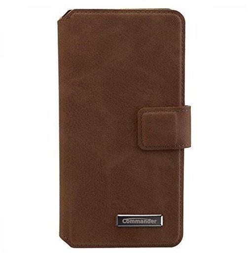 Peter Jäckel COMMANDER BOOK CASE ELITE Nubuk Brown Galaxy A3 (2016) brown
