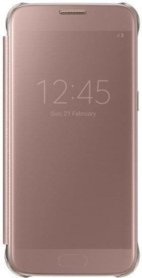 Samsung Clear View Cover (Galaxy S7 edge) pink