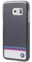 BMW BMHCS7ETSDG - Aluminium Plate Stripe Hard CaseSchutzhülle - Samsung Galaxy S7 Edge grau