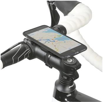 Wicked Chili QuickMOUNT 3.0 Fahrrad Halterung für Apple iPhone 6S+6+ Plus (5,5 Zoll) Bike Kit mit Case und Regenhülle (Handyhalterung, Ladekabel- und Kopfhörer Anschluss, Touch Unterstützung) schwarzmatt
