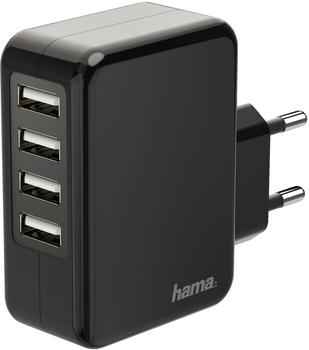 Hama Ladeger&auml;t, 4-fach USB, 4.8A (173676)