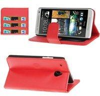König-Shop Handyhülle Case für Handy HTC One mini M4 rot