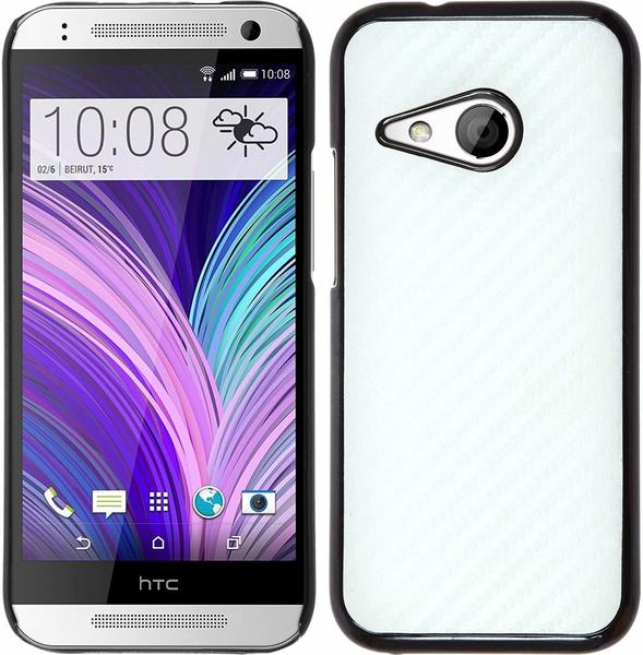 PhoneNatic HTC One Mini 2 Carbonoptik Hard-case für One Mini 2 + 2 Schutzfolien