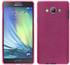PhoneNatic Samsung Galaxy A7 (A700) Hülle Silikon pink brushed Case Galaxy A7 (A700) Tasche + 2 Schutzfolien