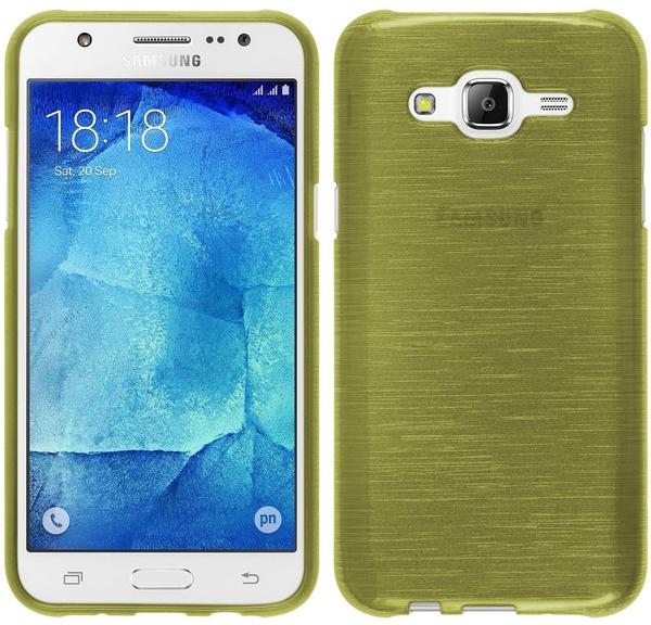 PhoneNatic Samsung Galaxy J5 (J500) brushed Case Galaxy J5 Tasche + 2 Schutzfolien