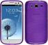 PhoneNatic Samsung Galaxy S3 Neo Hülle Silikon lila brushed Case Galaxy S3 Neo Tasche + 2 Schutzfolien