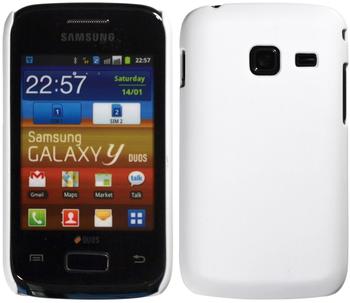 PhoneNatic Samsung Galaxy Y Duos gummiert Hard-case für Galaxy Y Duos + 2 Schutzfolien