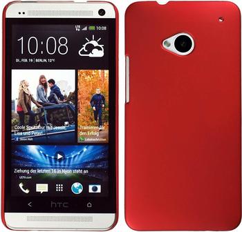 PhoneNatic Hardcase für HTC One rot