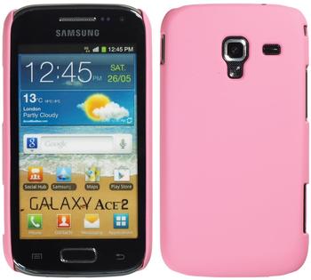 PhoneNatic Hardcase für Samsung Galaxy Ace 2 gummiert rosa
