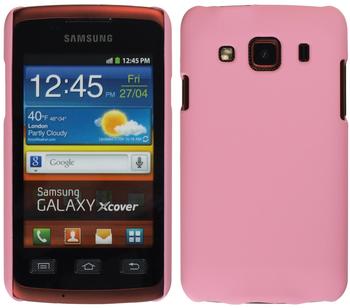 PhoneNatic Hardcase für Samsung Galaxy Xcover gummiert rosa