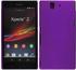 PhoneNatic Hardcase für Sony Xperia Z gummiert lila