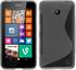 PhoneNatic Nokia Lumia 630 Hülle Silikon grau S-Style Case Lumia 630 Tasche + 2 Schutzfolien