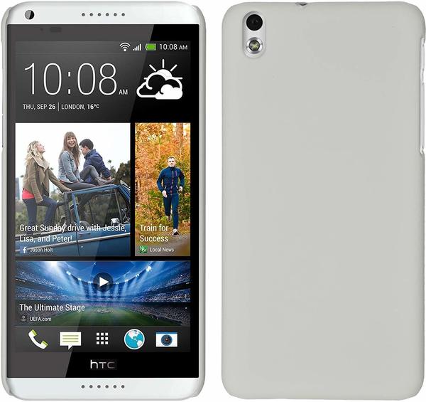 PhoneNatic HTC Desire 816 gummiert Hard-case für Desire 816 + 2 Schutzfolien