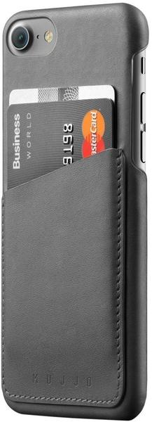 Mujjo Leather Wallet Case für iPhone 7, Gray
