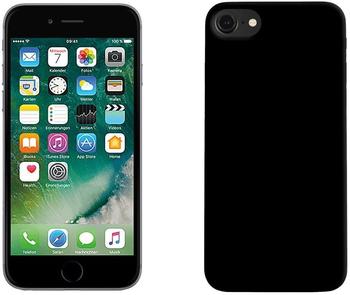 PEDEA Soft TPU Case (glatt) für Apple iPhone 7, mattschwarz