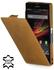 Stilgut - UltraSlim Case für Sony Xperia Z Old Style camel/brown