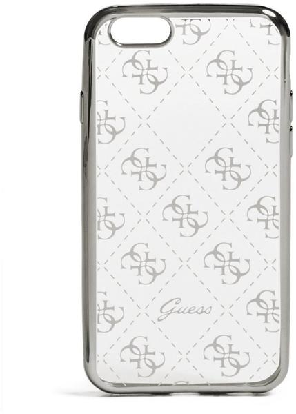 Guess 4G TPU Schutzhülle für Apple iPhone 7 Silber