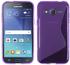PhoneNatic Samsung Galaxy J2 Hülle Silikon lila S-Style Case Galaxy J2 Tasche Case