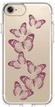 Speck PRESIDIO Clear + Print (iPhone 7) glänzende Schmetterlinge