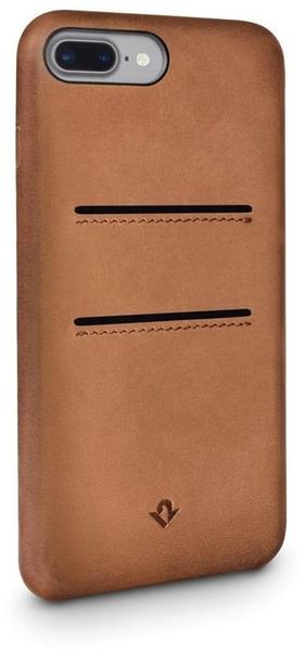 Twelve South Relaxed Leather Clip mit Taschen (iPhone 7 Plus/ 8 Plus) cognac