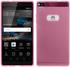 PhoneNatic Huawei P8 Hülle Silikon rosa transparent Case P8 Tasche + 2 Schutzfolien
