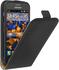 mumbi Flip Case Ledertasche schwarz für Samsung Galaxy Xcover 3