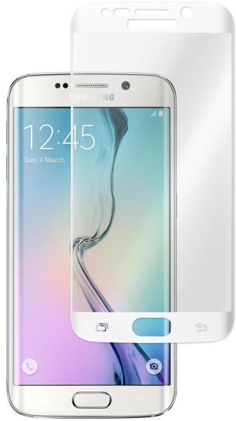 Phonenatic 1 x Samsung Galaxy S6 Edge Glas-Displayschutzfolie klar weiß