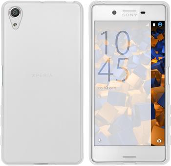 mumbi TPU Hülle weiß transparent für Sony Xperia X Performance