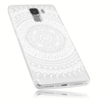 mumbi TPU Hülle transparent Motiv Mandala für Huawei Honor 7