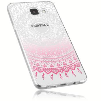 mumbi TPU Hülle rosa transparent Motiv Mandala für Samsung Galaxy A5 (2016)
