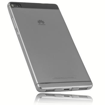 mumbi TPU Hülle Ultra Slim schwarz transparent für Huawei P8