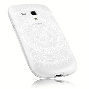 mumbi TPU Hülle transparent Motiv Mandala für Samsung Galaxy S3 mini