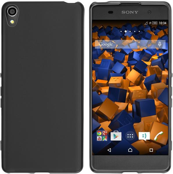 mumbi TPU Hülle schwarz für Sony Xperia XA