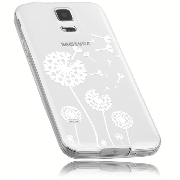 mumbi TPU Hülle transparent Motiv Pusteblume für Samsung Galaxy S5S5 Neo