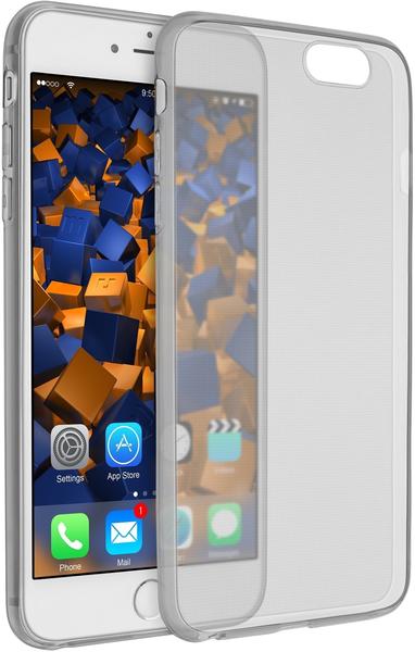 mumbi Hülle kompatibel mit iPhone 6 Plus6S Plus Handy Case Handyhülle dünn, transparent schwarz