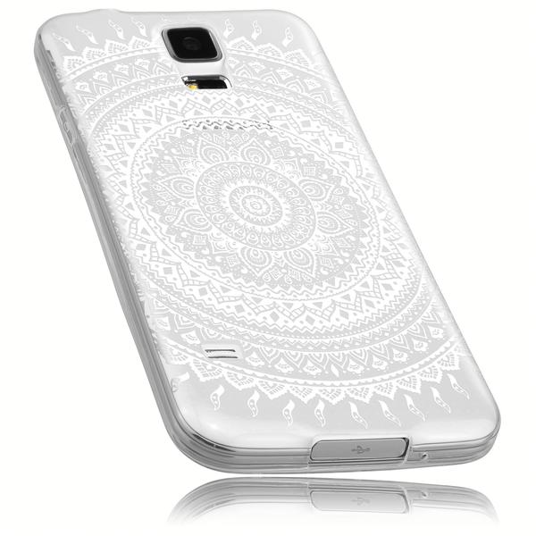 mumbi TPU Hülle transparent Motiv Mandala für Samsung Galaxy S5S5 Neo