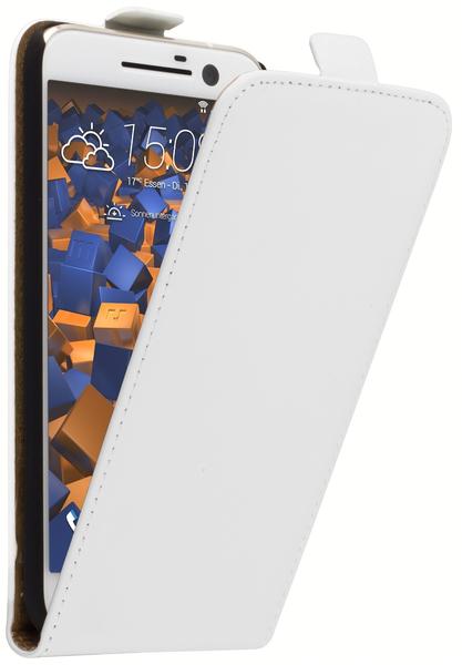 mumbi Flip Case Tasche weiß für HTC 10