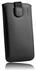 mumbi Leder Etui Tasche mit Ausziehlasche schwarz für LG G5