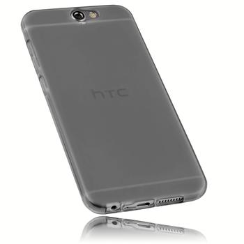 mumbi TPU Hülle schwarz transparent für HTC One A9