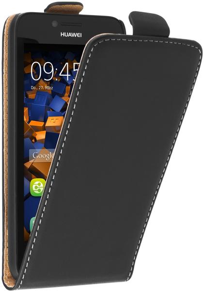 mumbi Flip Case Tasche schwarz für Huawei Y5