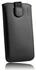 mumbi Leder Etui Tasche mit Ausziehlasche schwarz für Samsung Galaxy J5 (2015)