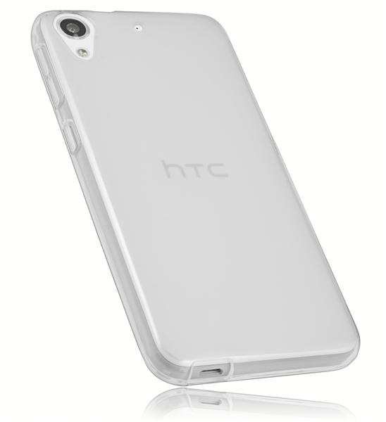 mumbi TPU Hülle transparent weiß für HTC Desire 626G