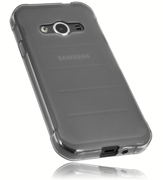 mumbi Schutzhülle Samsung Galaxy Xcover 3 Hülle transparent schwarz