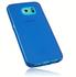 mumbi TPU Hülle (Slim - 1.2 mm) transparent blau für Samsung Galaxy S6