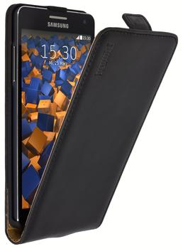 mumbi Flip Case Ledertasche schwarz für Samsung Galaxy A5 (2015)