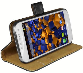 mumbi Bookstyle Tasche schwarz für Samsung Galaxy S4 Mini