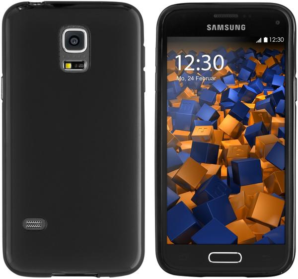 mumbi TPU Hülle schwarz für Samsung Galaxy S5 Mini